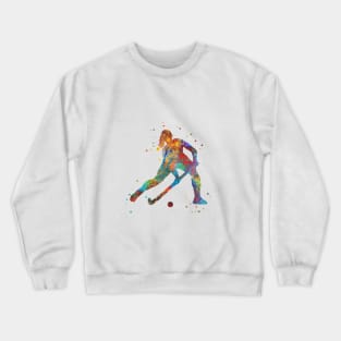 Field hockey girl Crewneck Sweatshirt